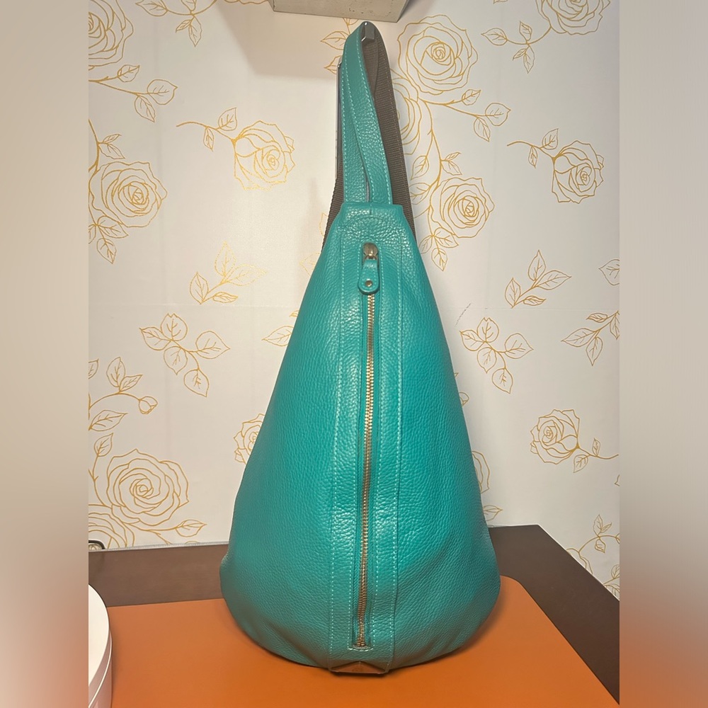 Teal Leather Women's Bag